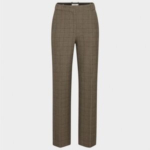 NWT Aritzia Babaton Agency Pant size 10, brown check